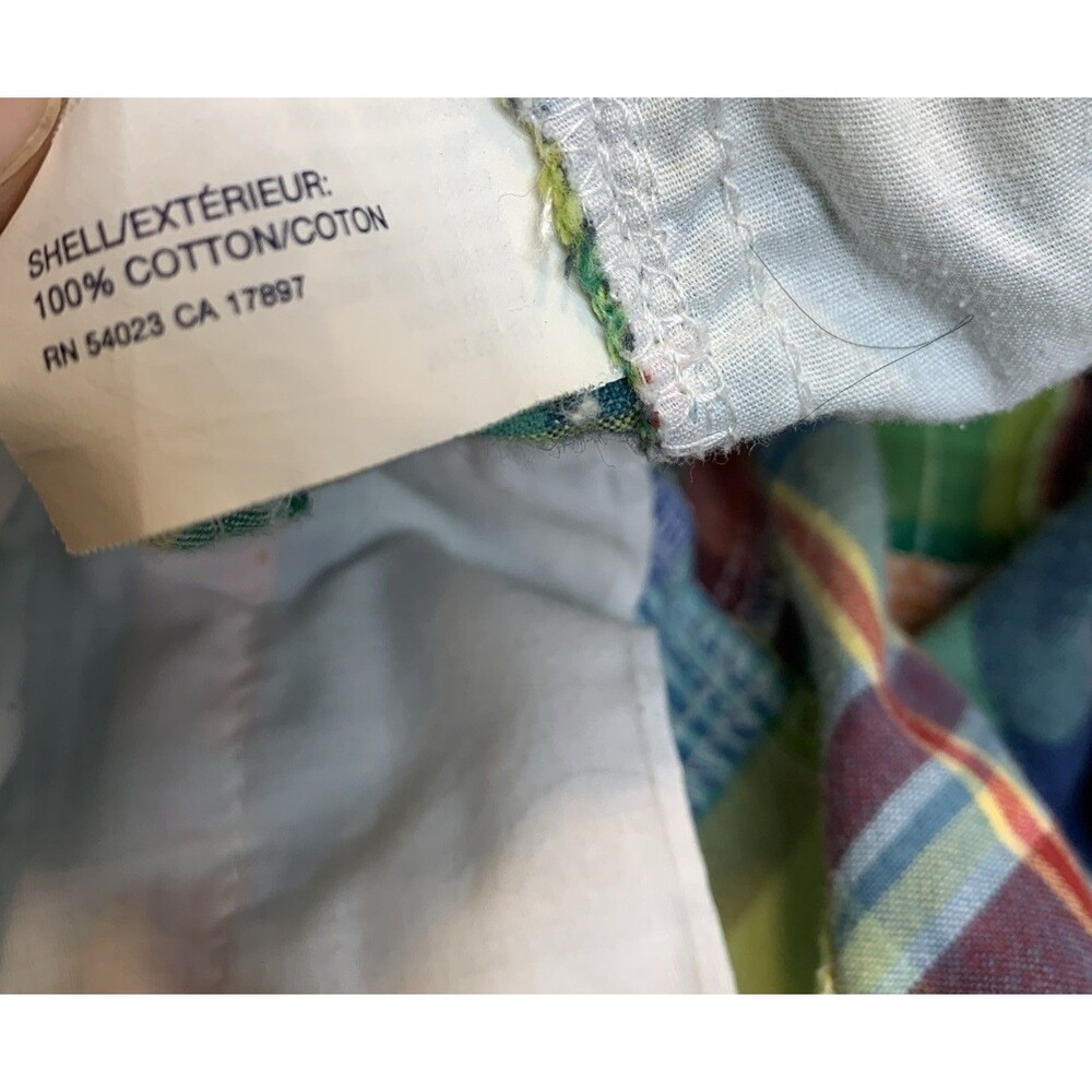 The Gap Madras Shorts Womens 14 Multicolor Patchwork Comfort Casual - Picture 4 of 8